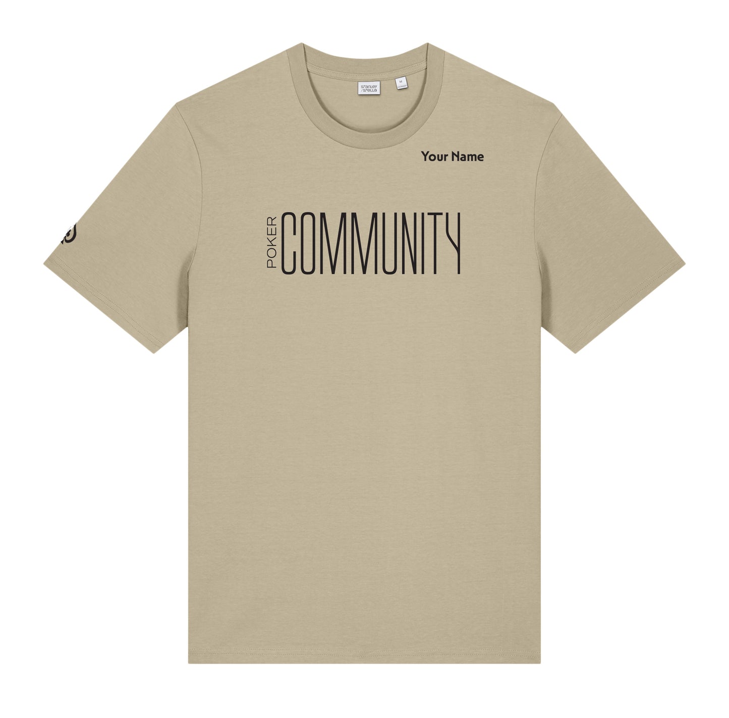 High Limit Club, Poker Community, Customizable (Your Name) Unisex Creator 2.0 T-Shirt - Desert Dust