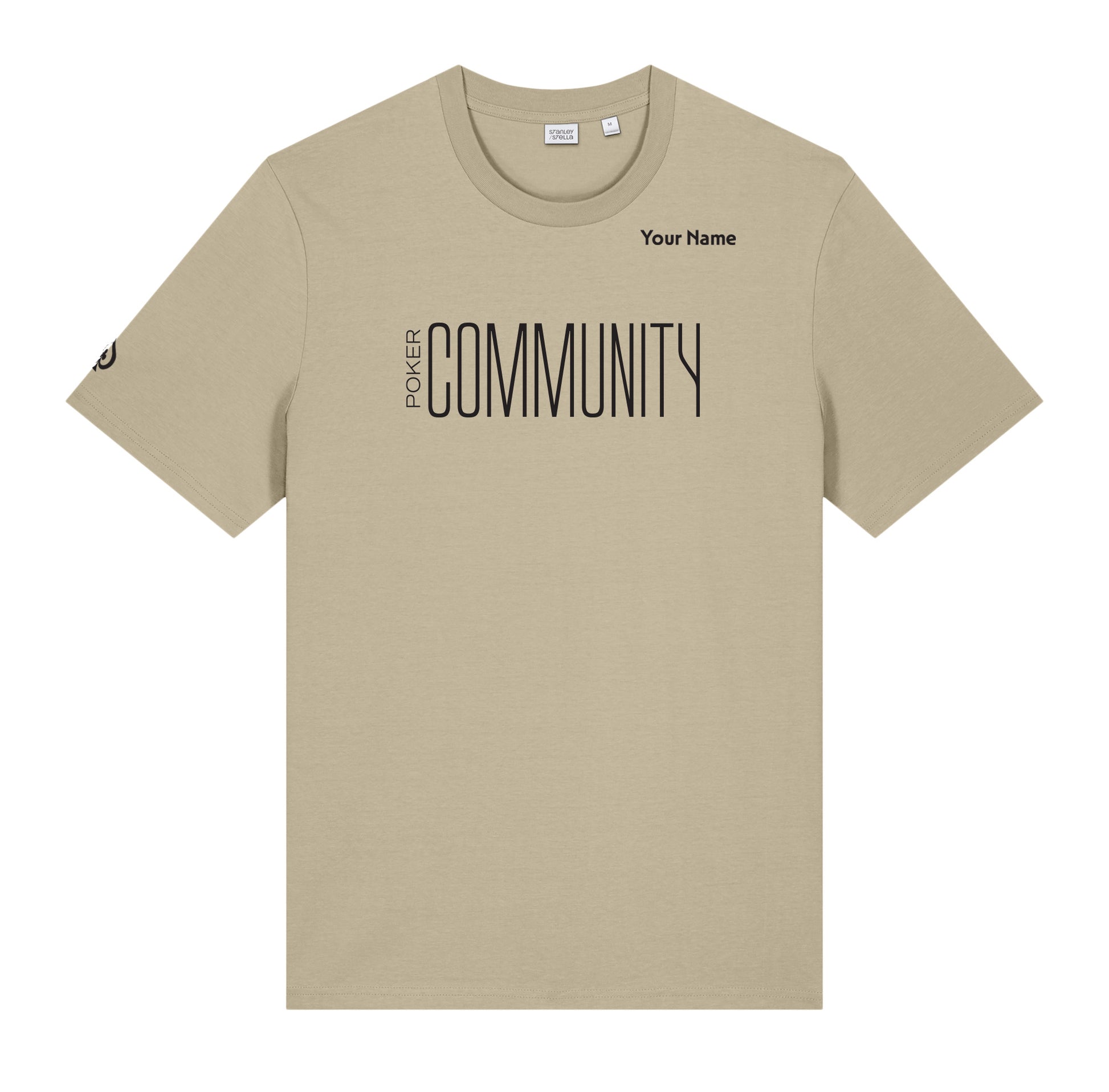 High Limit Club, Poker Community, Customizable (Your Name) Unisex Creator 2.0 T-Shirt - Desert Dust