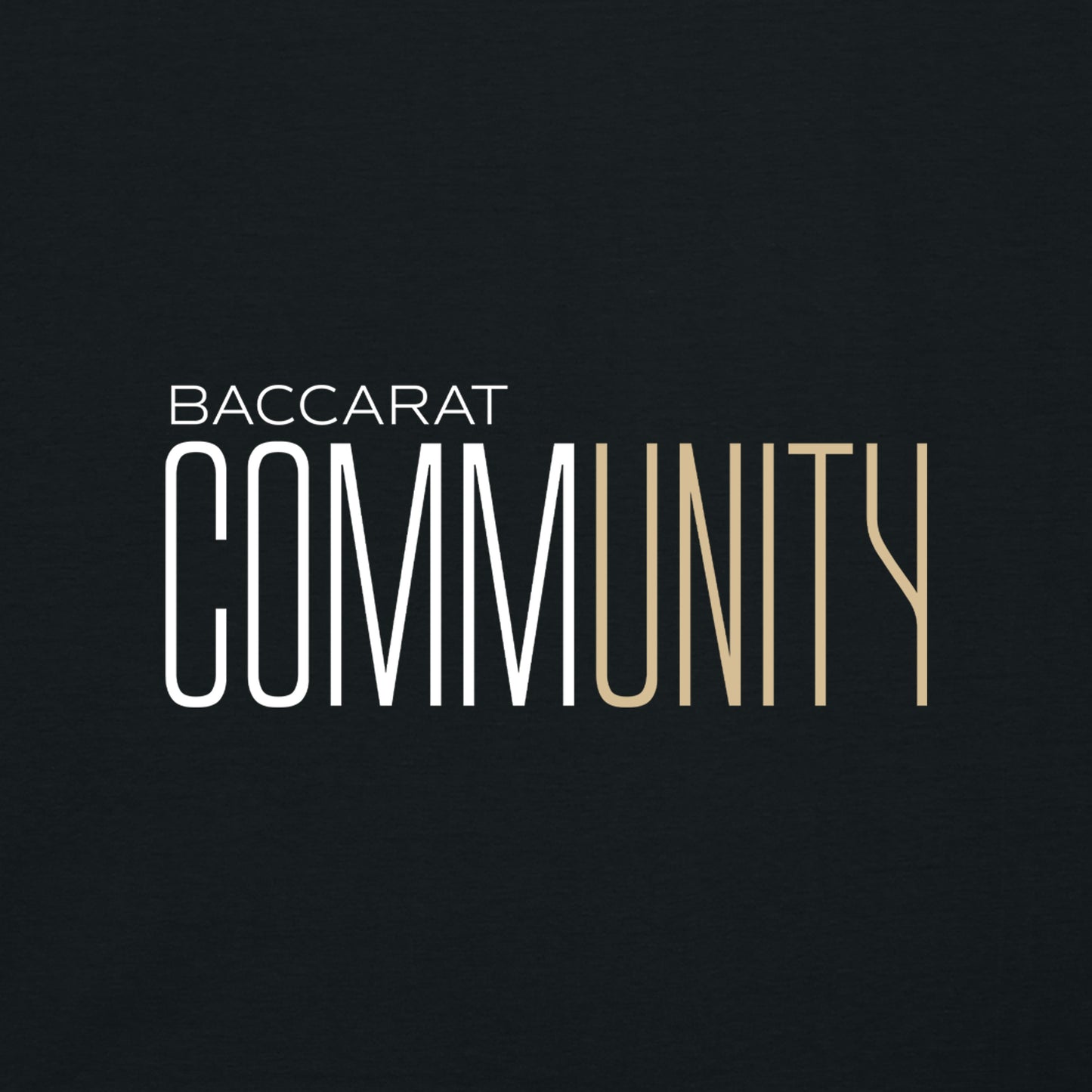 High Limit Club, Baccarat Community, 2 Color Logo, Unisex Creator 2.0 T-Shirt - Black