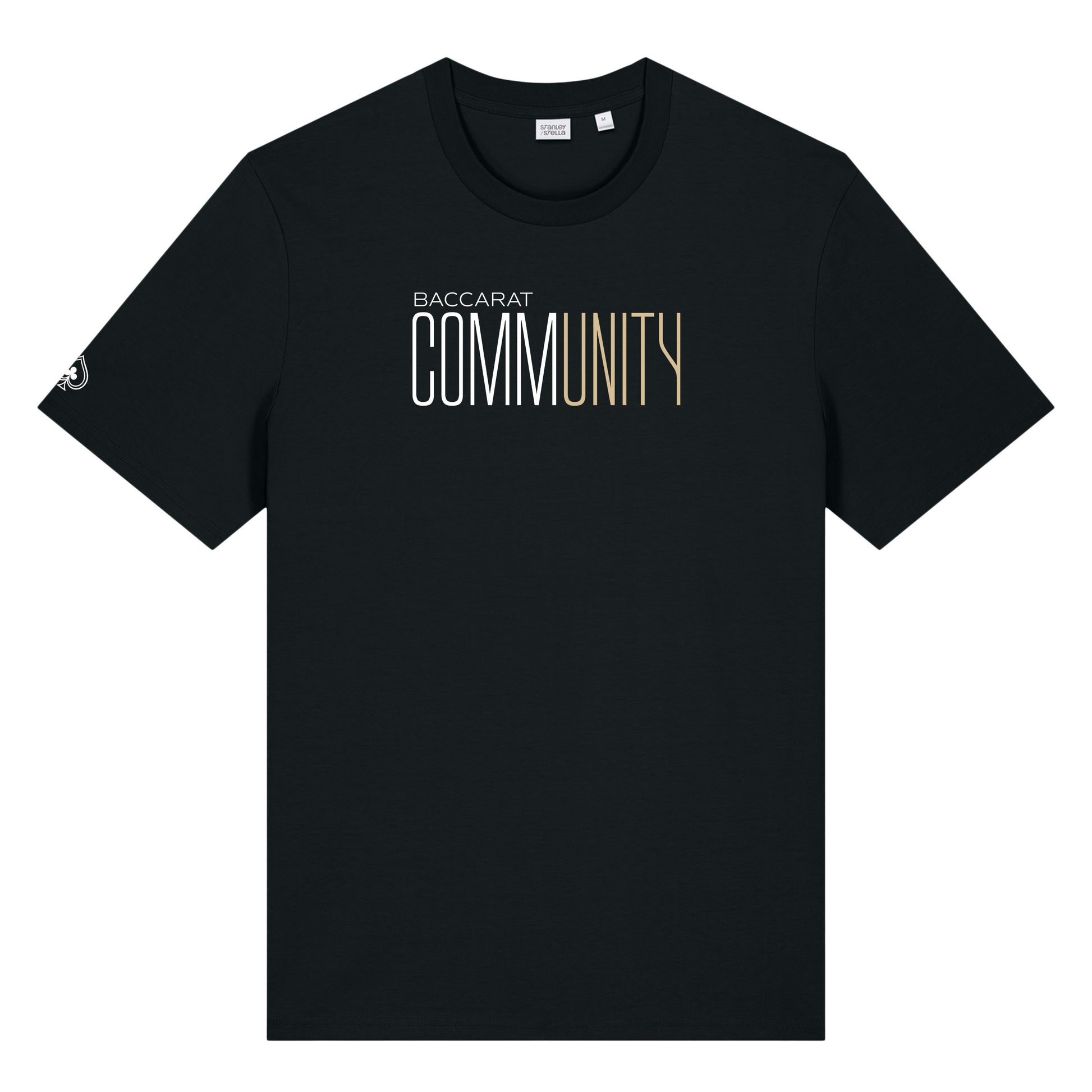 High Limit Club, Baccarat Community, 2 Color Logo, Unisex Creator 2.0 T-Shirt - Black