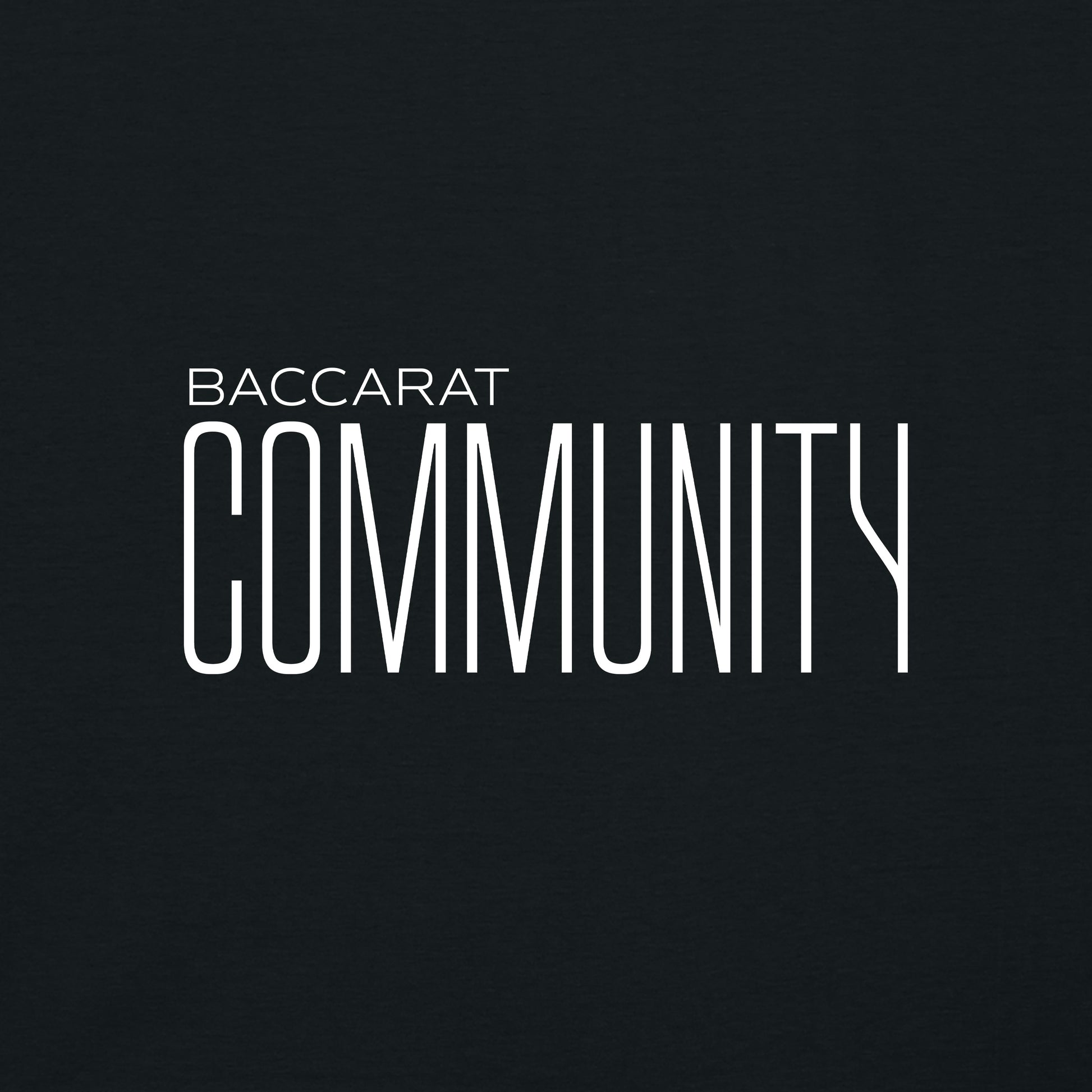 High Limit Club, Baccarat Community, Customizable Back (Your Name) Unisex T-Shirt - Black