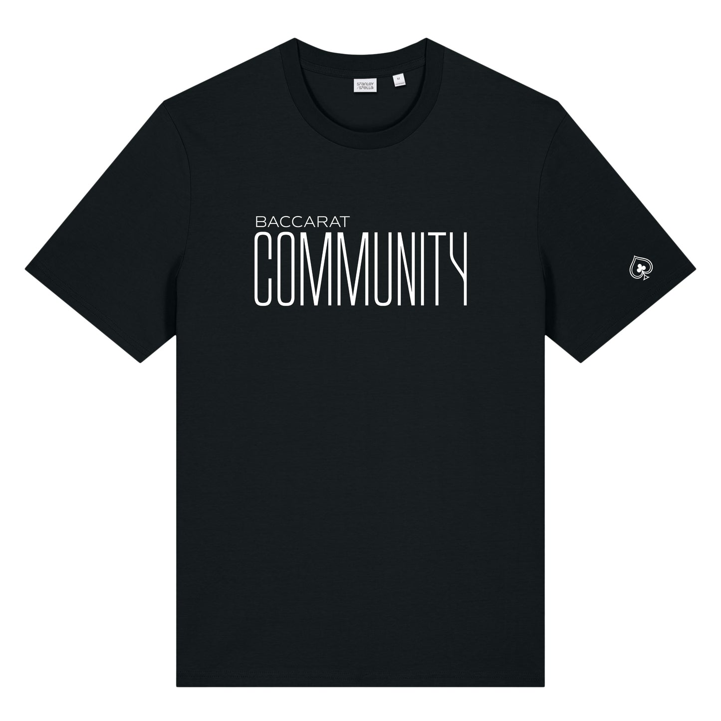 High Limit Club, Baccarat Community, Customizable Back (Your Name) Unisex T-Shirt - Black