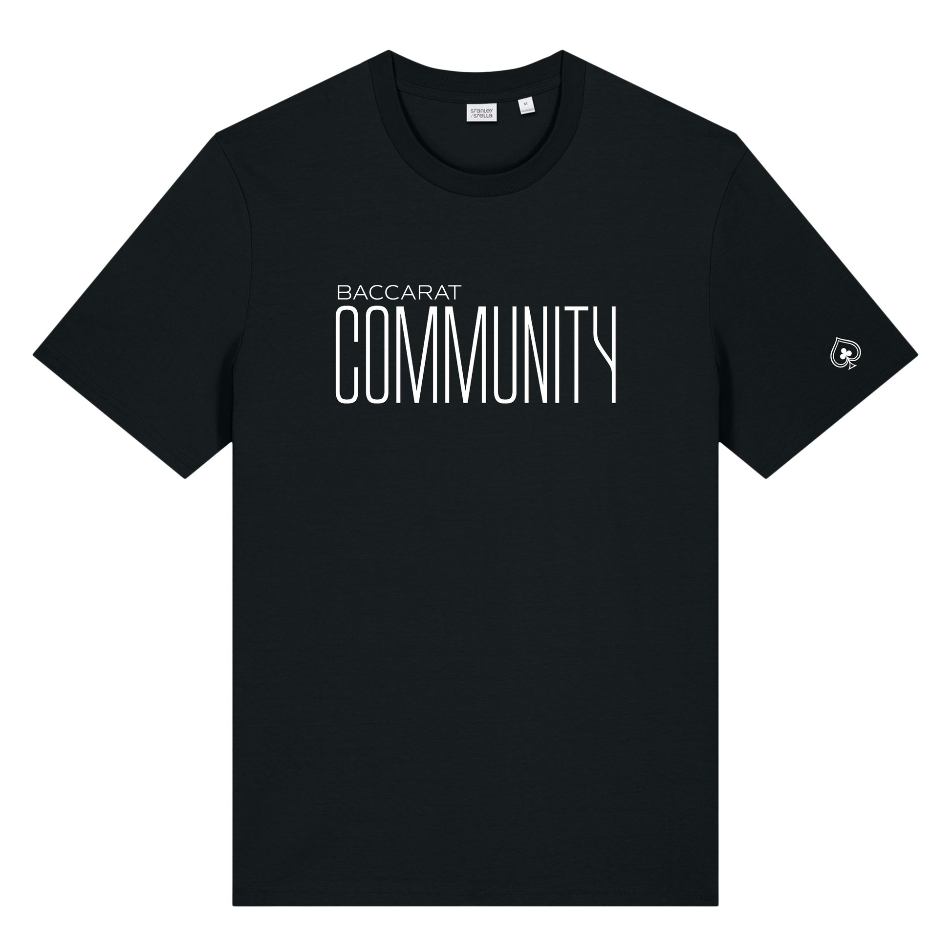 High Limit Club, Baccarat Community, Customizable Back (Your Name) Unisex T-Shirt - Black