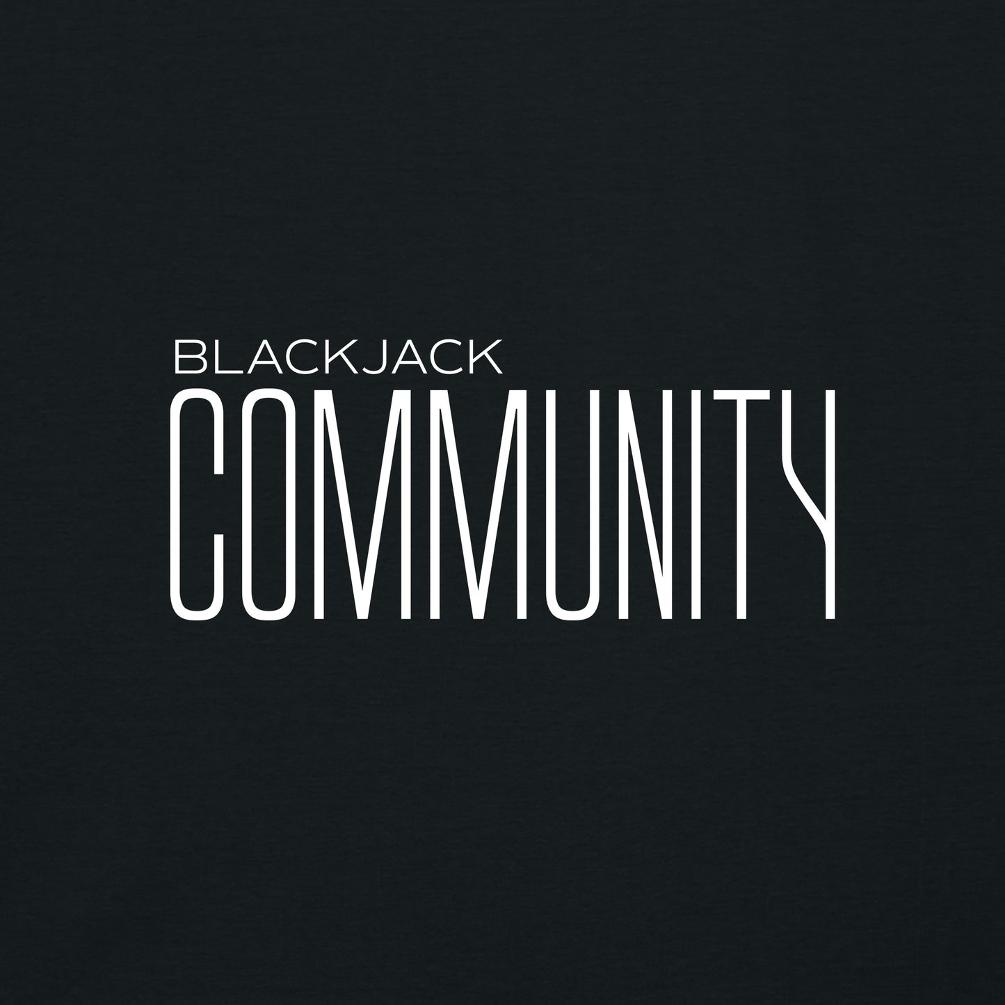 High Limit Club, Blackjack Community, Customizable Back (Your Name) Unisex Tee - Black