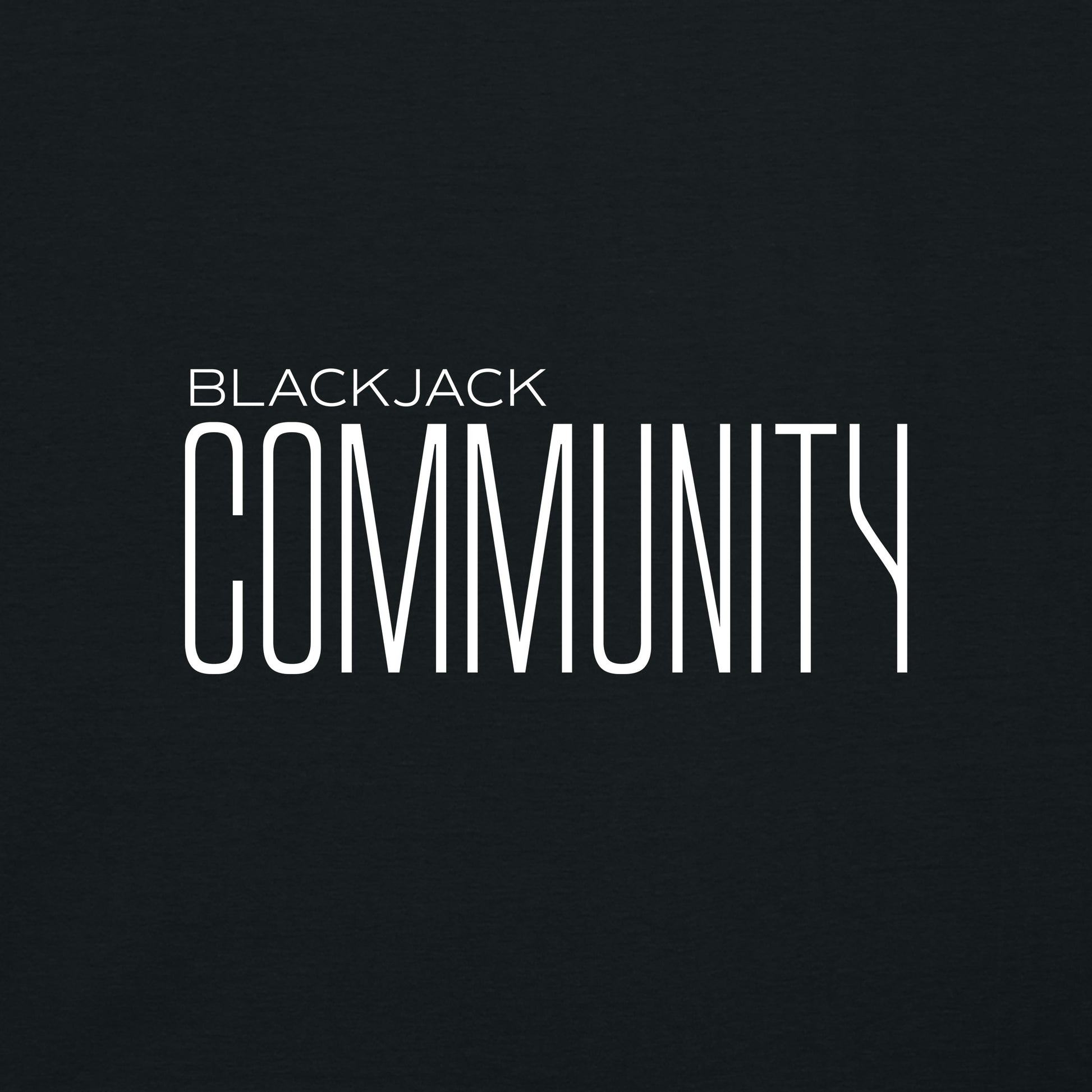 High Limit Club, Blackjack Community, Customizable Back (Your Name) Unisex Tee - Black