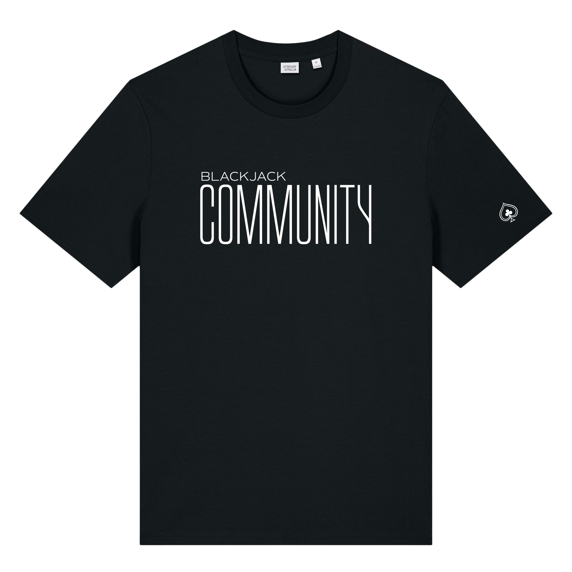 High Limit Club, Blackjack Community, Customizable Back (Your Name) Unisex Tee - Black