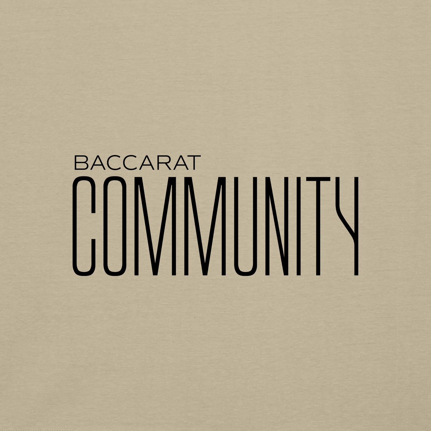 High Limit Club, Baccarat Community, Customizable Back (Your Name) Unisex T-Shirt - Desert