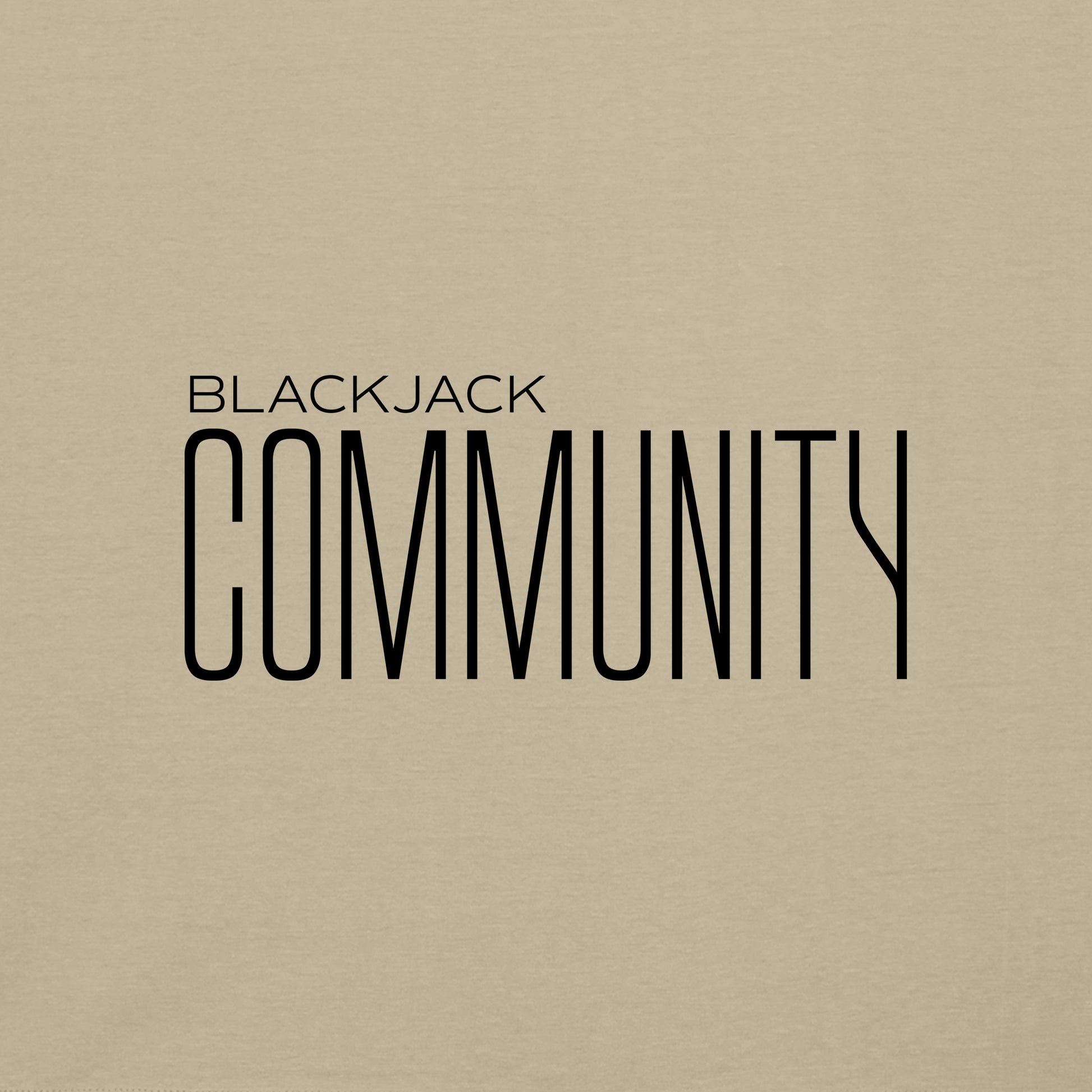 High Limit Club, Blackjack Community, Customizable Back (Your Name) Unisex Tee - Desert
