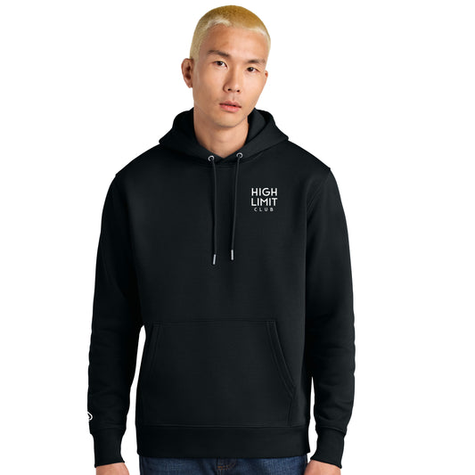High Limit Club, Stack Logo, 3D Effect, Stanley/Stella Unisex Cruiser 2.0 Hooded Sweatshirt- Black
