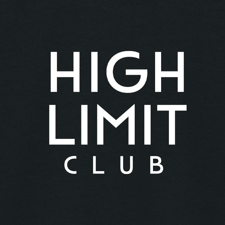 High Limit Club, Stack Logo, 3D Effect, Stanley/Stella Unisex Cruiser 2.0 Hooded Sweatshirt- Black