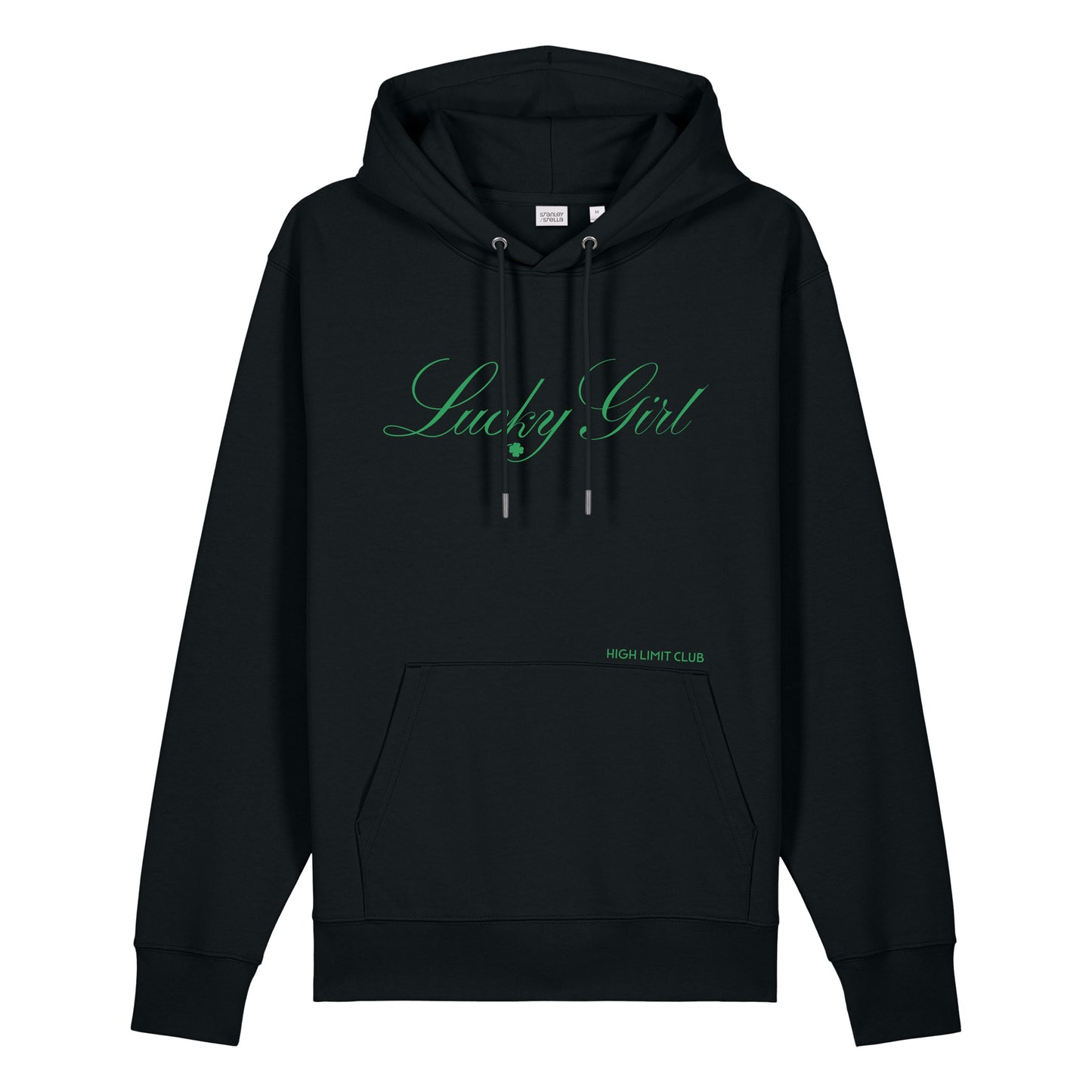 High Limit Club, Lucky Girl Script, Stanley/Stella Unisex Cruiser 2.0 Hooded Sweatshirt