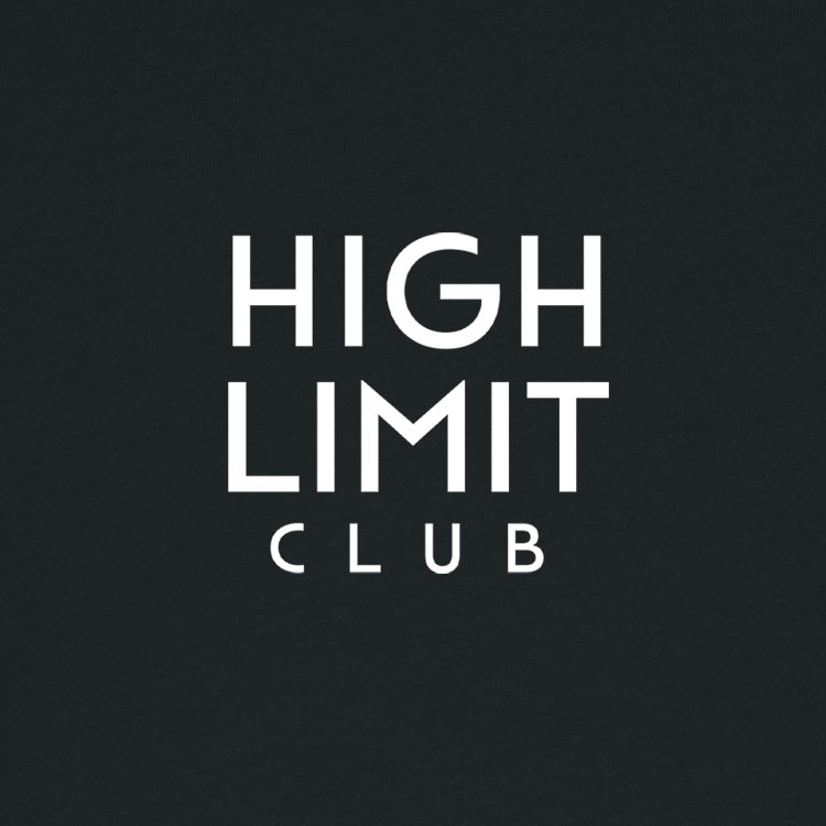 High Limit Club, 3D Effect HLC Stack Logo Stanley/Stella Unisex Changer 2.0 Crewneck Sweatshirt - black