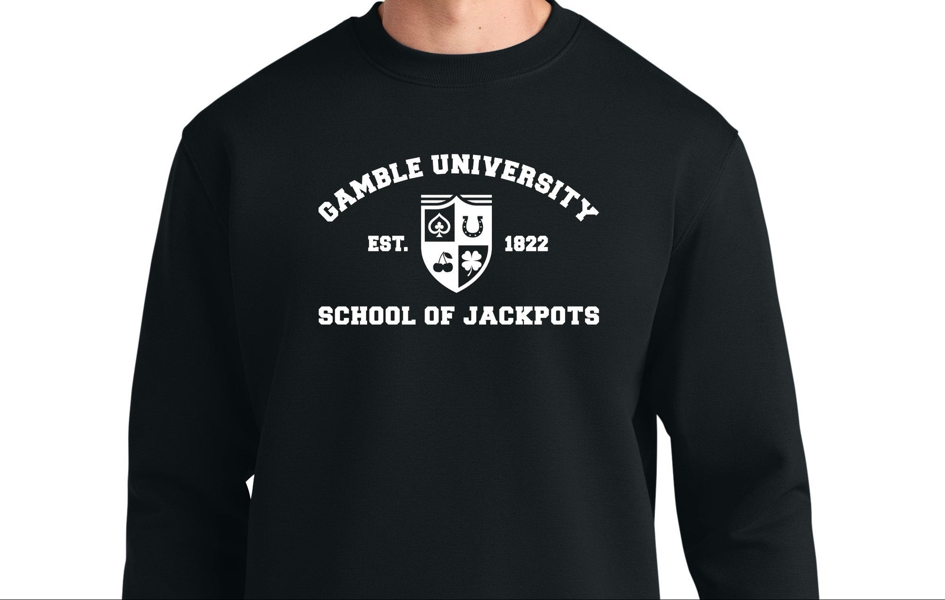 High Limit Club, Gamble University, Lucky Crest, Stanley/Stella Unisex Changer 2.0 Crewneck Sweatshirt
