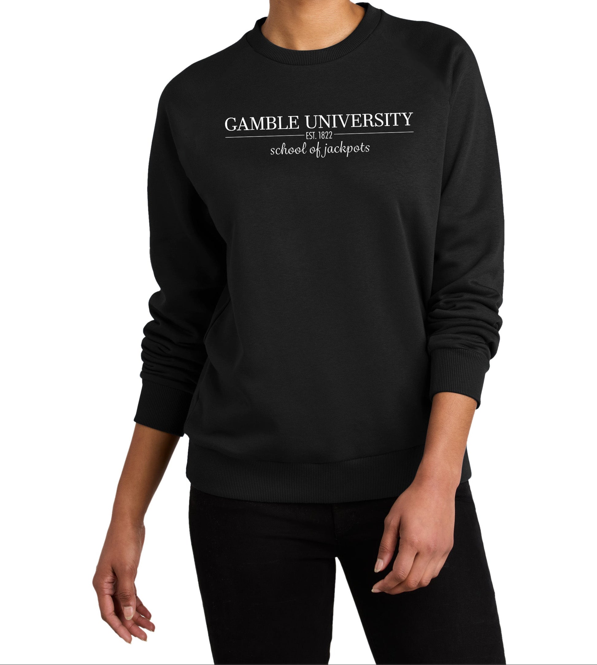High Limit Club, Gamble University EST. 1822, Stanley/Stella Unisex Changer 2.0 Crewneck Sweatshirt