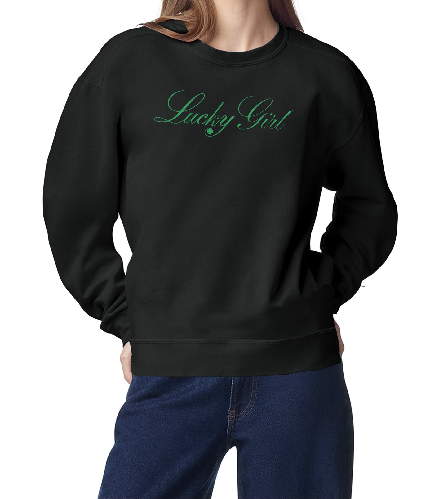 High Limit Club, Lucky Girl Script, Stanley/Stella Unisex Changer 2.0 Crewneck Sweatshirt