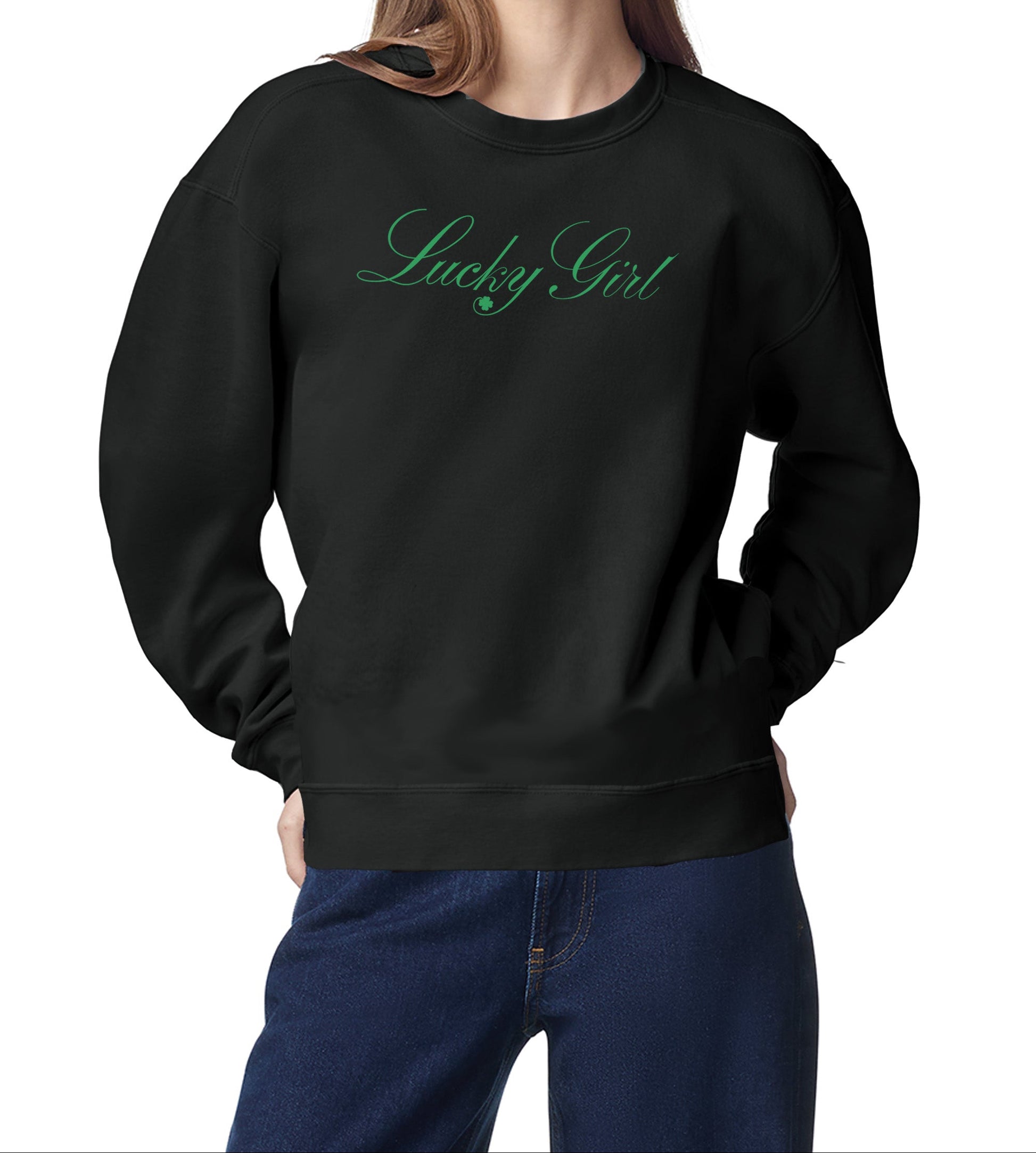 High Limit Club, Lucky Girl Script, Stanley/Stella Unisex Changer 2.0 Crewneck Sweatshirt