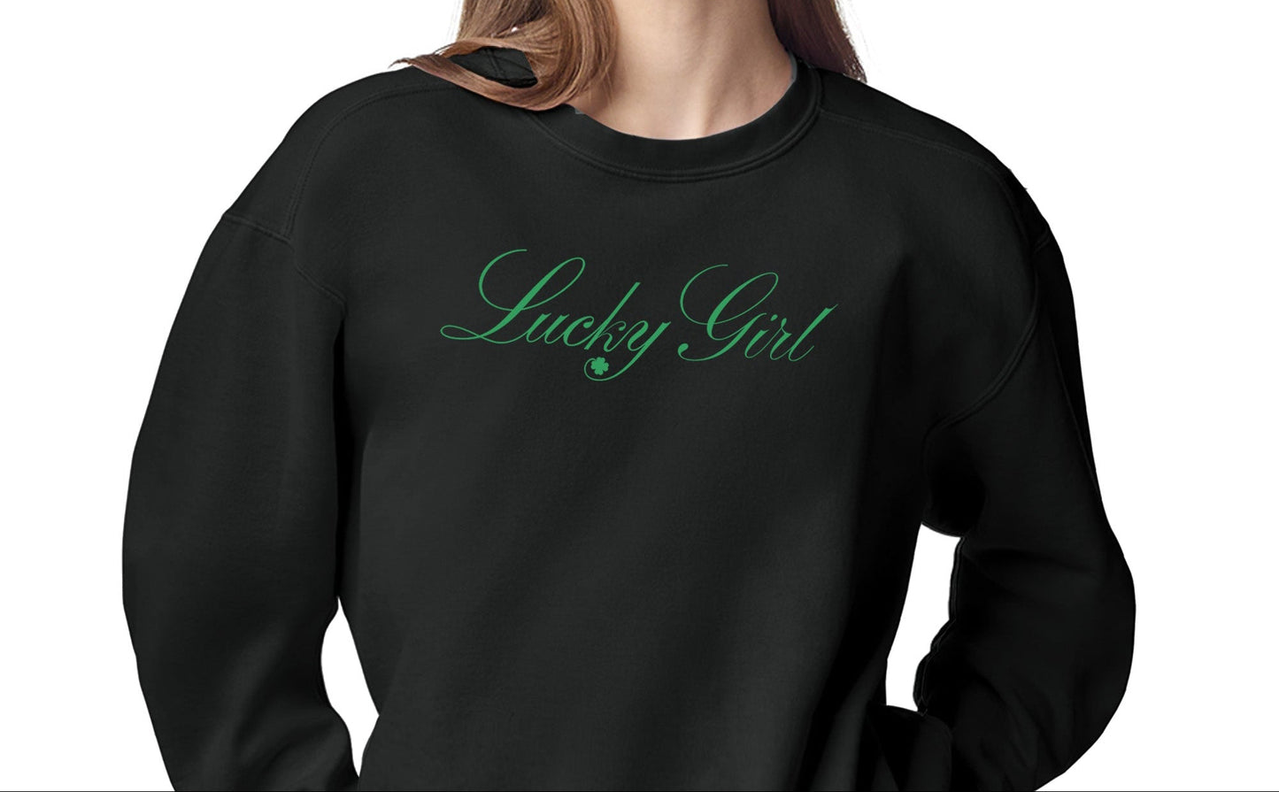 High Limit Club, Lucky Girl Script, Stanley/Stella Unisex Changer 2.0 Crewneck Sweatshirt