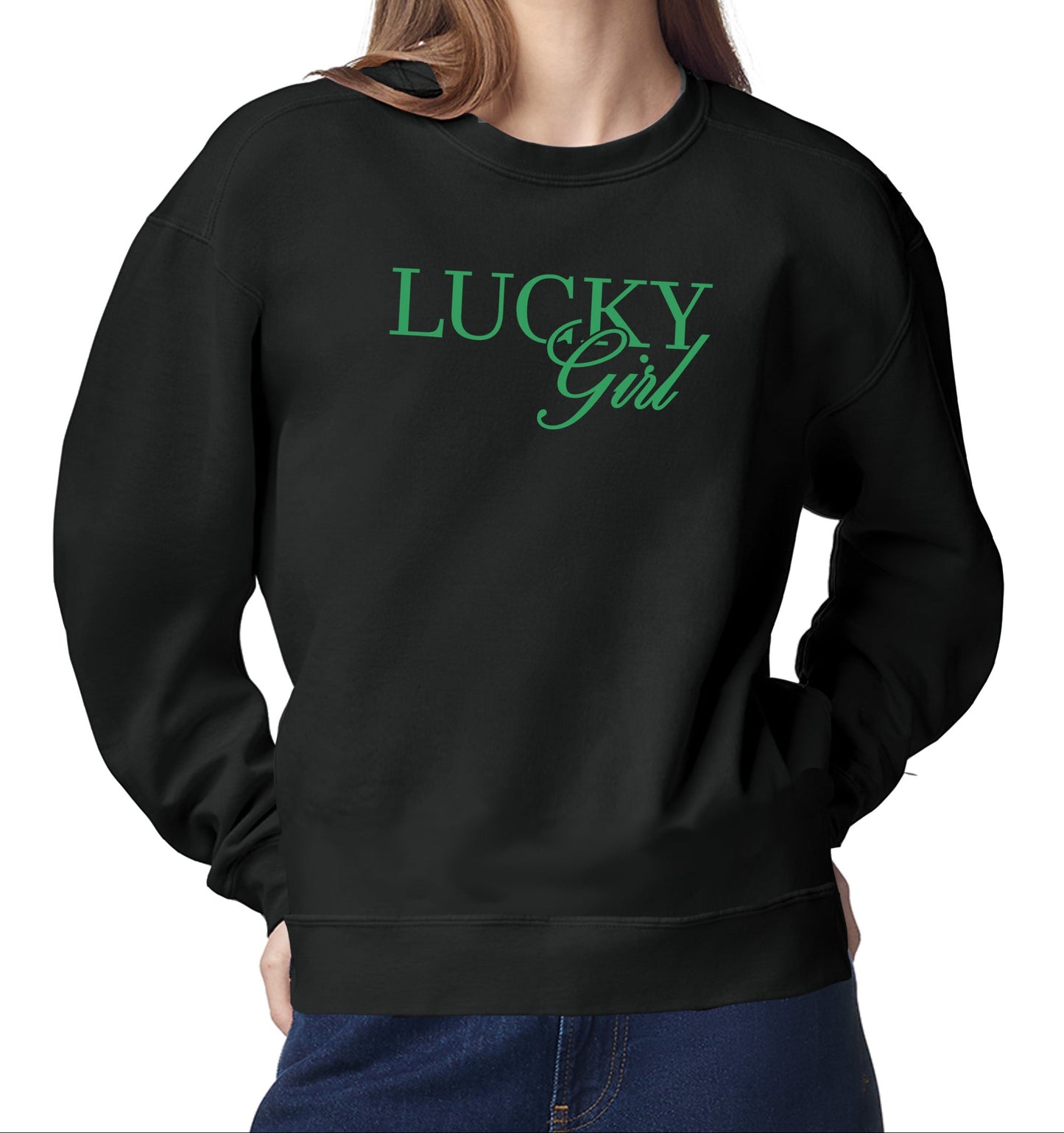 High Limit Club, Lucky Girl, Stanley/Stella Unisex Changer 2.0 Crewneck Sweatshirt