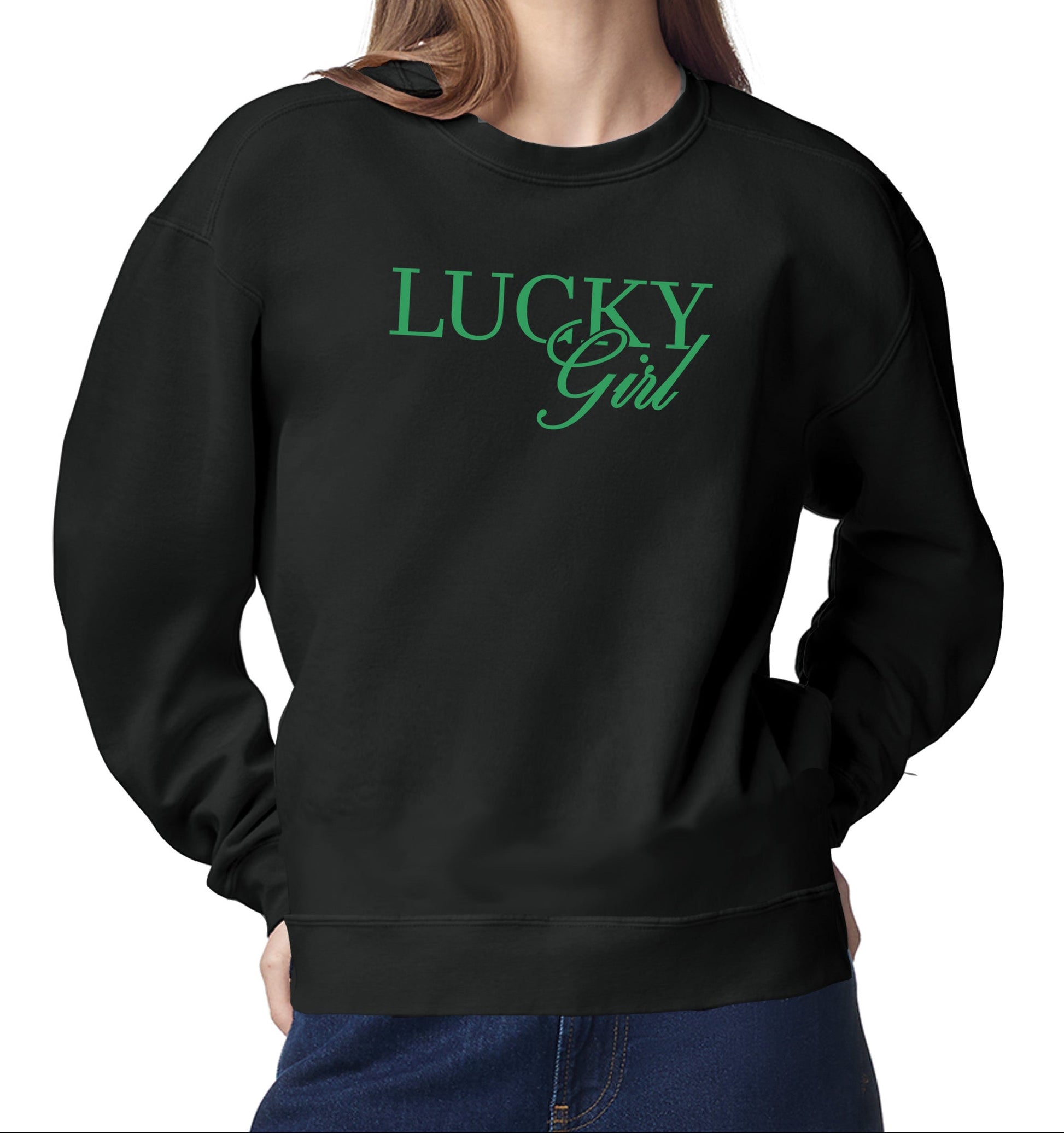 High Limit Club, Lucky Girl, Stanley/Stella Unisex Changer 2.0 Crewneck Sweatshirt