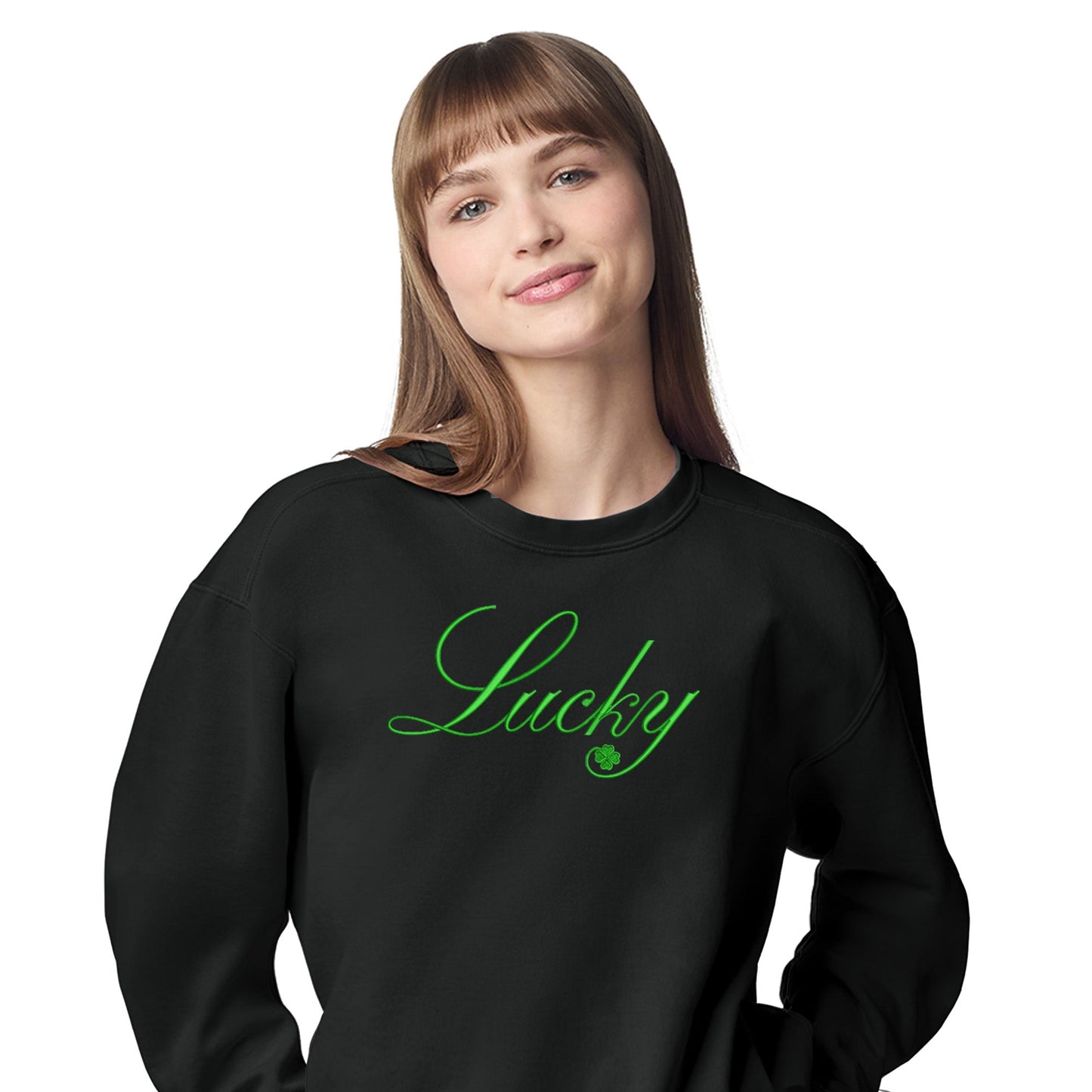 High Limit Club, Embroidered Lucky Script, Stanley/Stella Unisex Changer 2.0 Crewneck Sweatshirt 