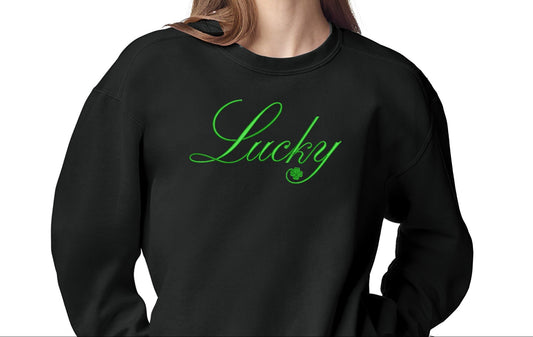 High Limit Club, Embroidered Lucky Script, Stanley/Stella Unisex Changer 2.0 Crewneck Sweatshirt 