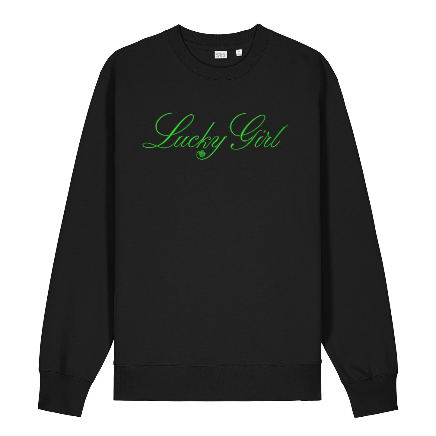 High Limit Club, Embroidered Lucky Girl Script, Stanley/Stella Unisex Changer 2.0 Crewneck Sweatshirt