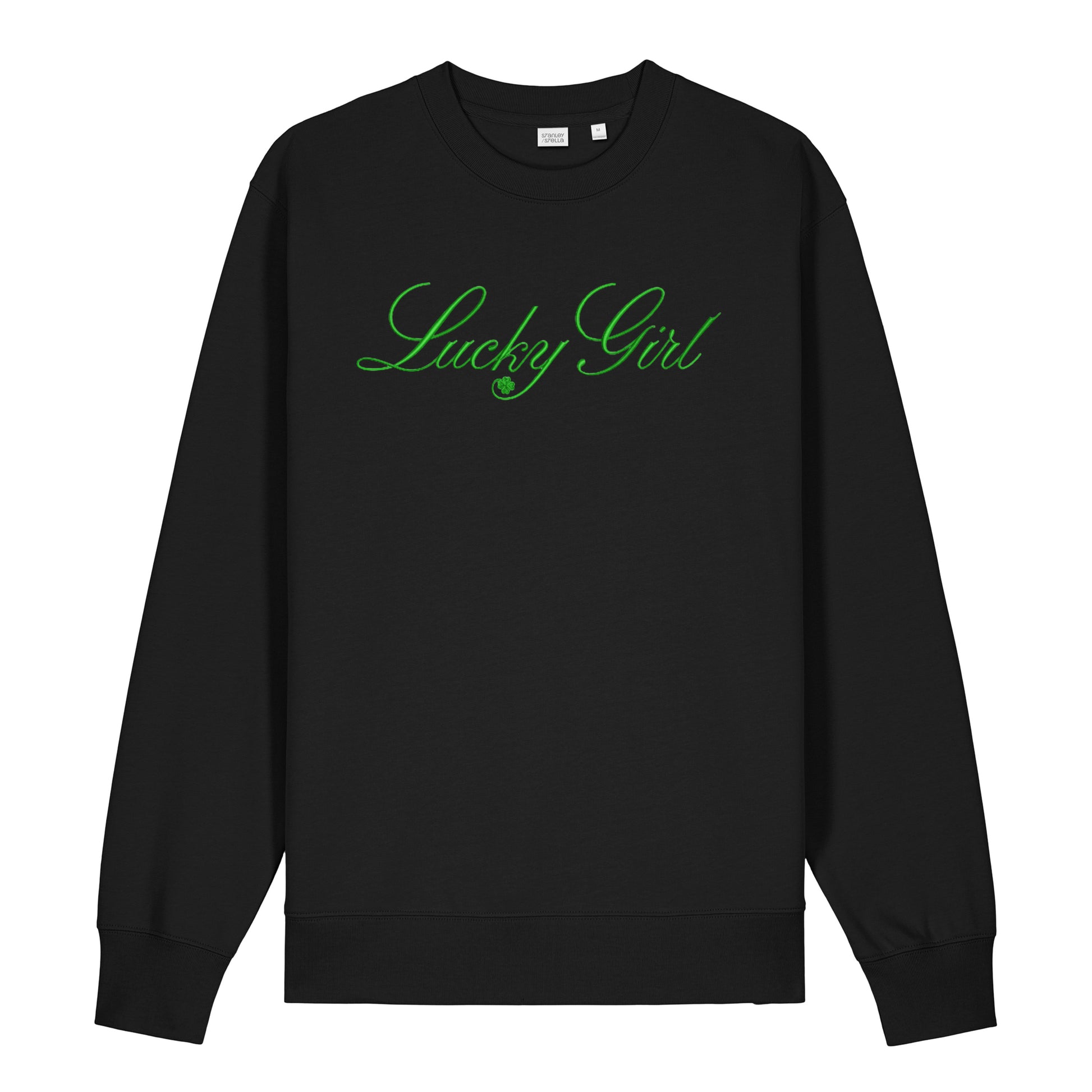 High Limit Club, Embroidered Lucky Girl Script, Stanley/Stella Unisex Changer 2.0 Crewneck Sweatshirt