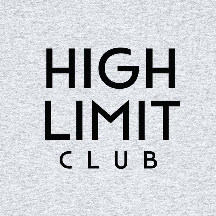 High Limit Club, 3D Effect HLC Stack Logo, Stanley/Stella Unisex Knoxer Crewneck Sweatshirt - Heather Grey