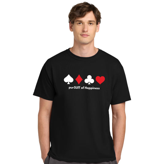 High Limit Club, PurSUIT of Happiness, Heritage 6-Oz. Jersey Tee - Black