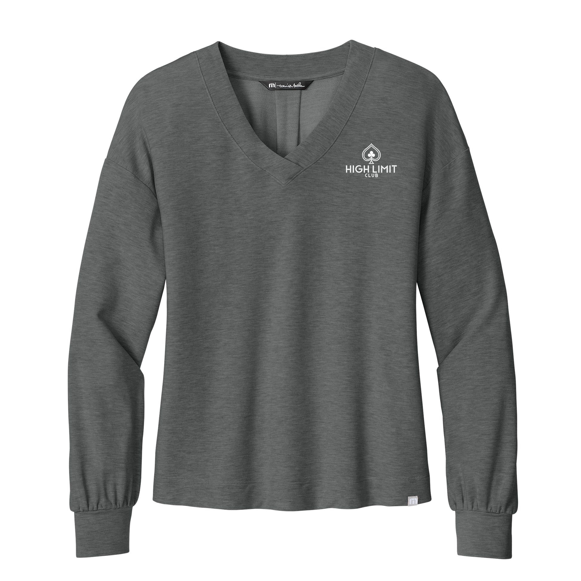 High Limit Club, Women’s Long Weekend V-Neck - Grey