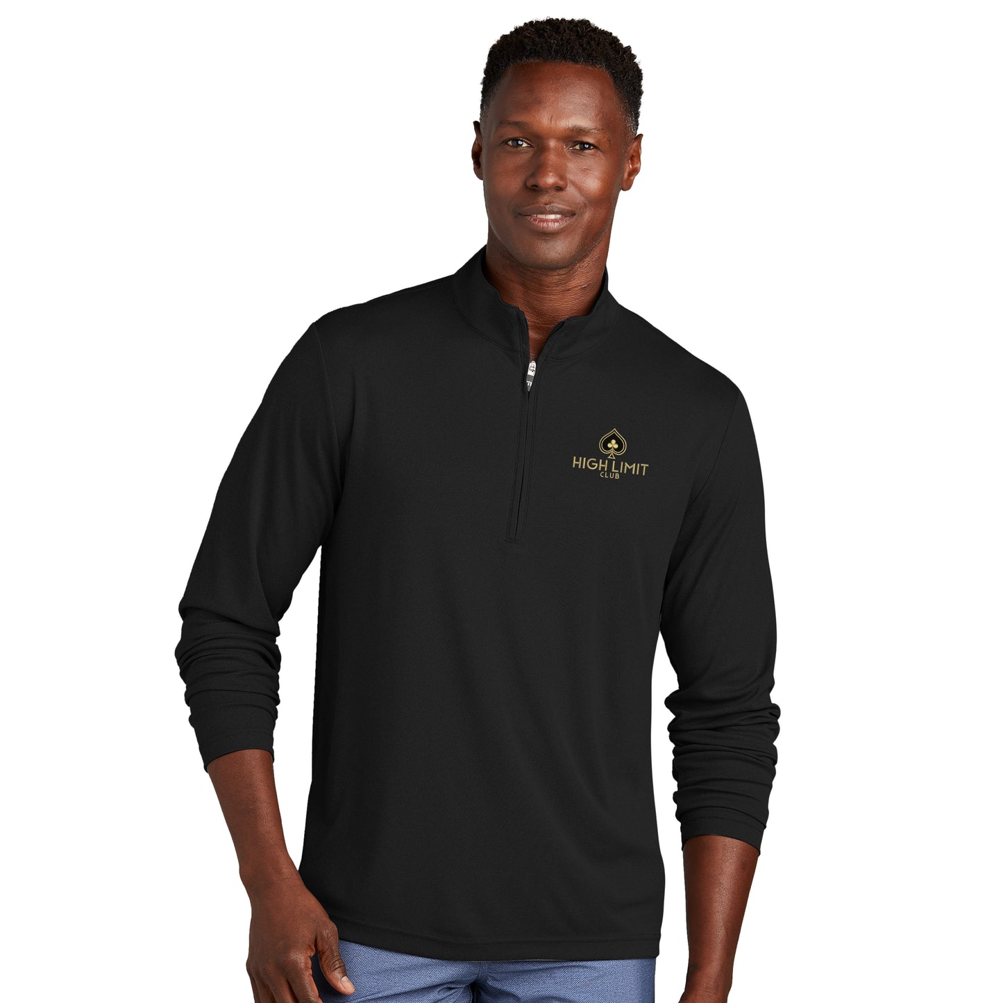 High Limit Club, Coto Performance 1/4-Zip - Black
