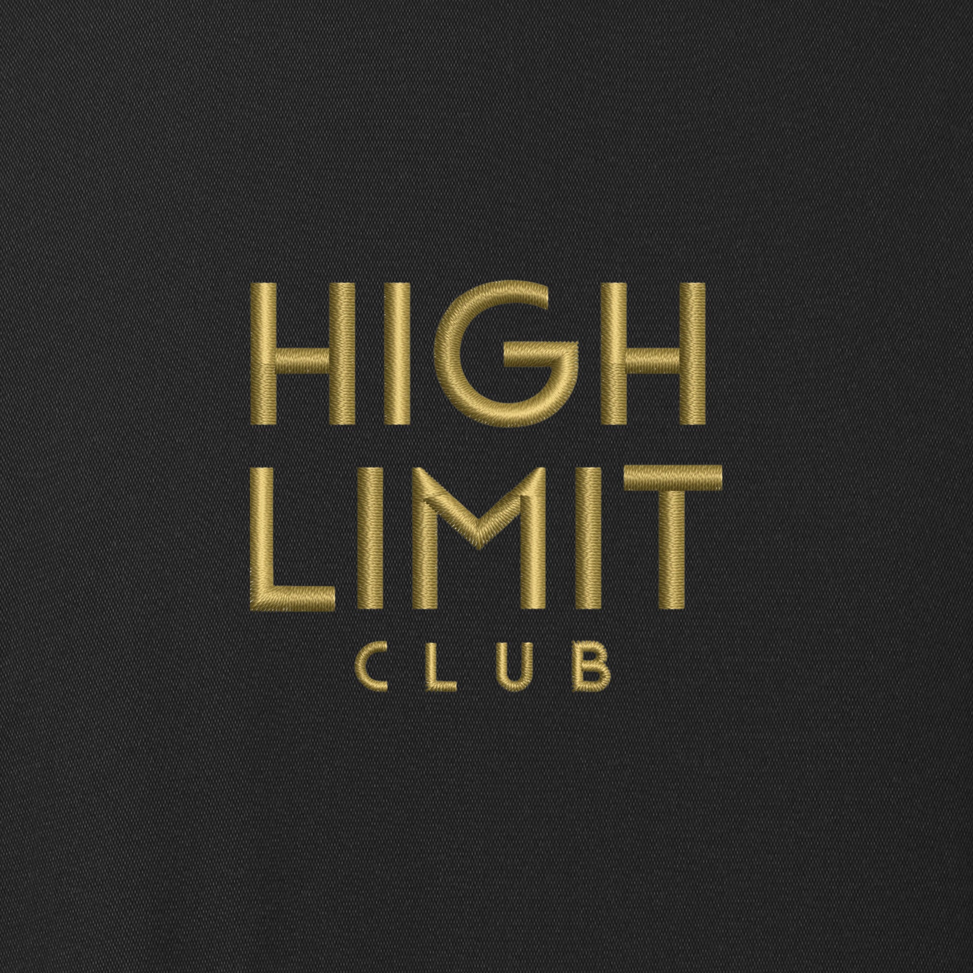 High Limit Club, Stack Logo, Coto Performance 1/4-Zip - Black