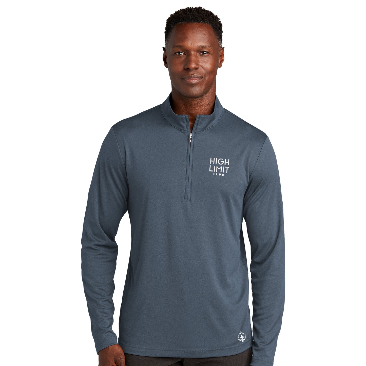 High Limit Club, Stack Logo, Coto Performance 1/4-Zip - Blue