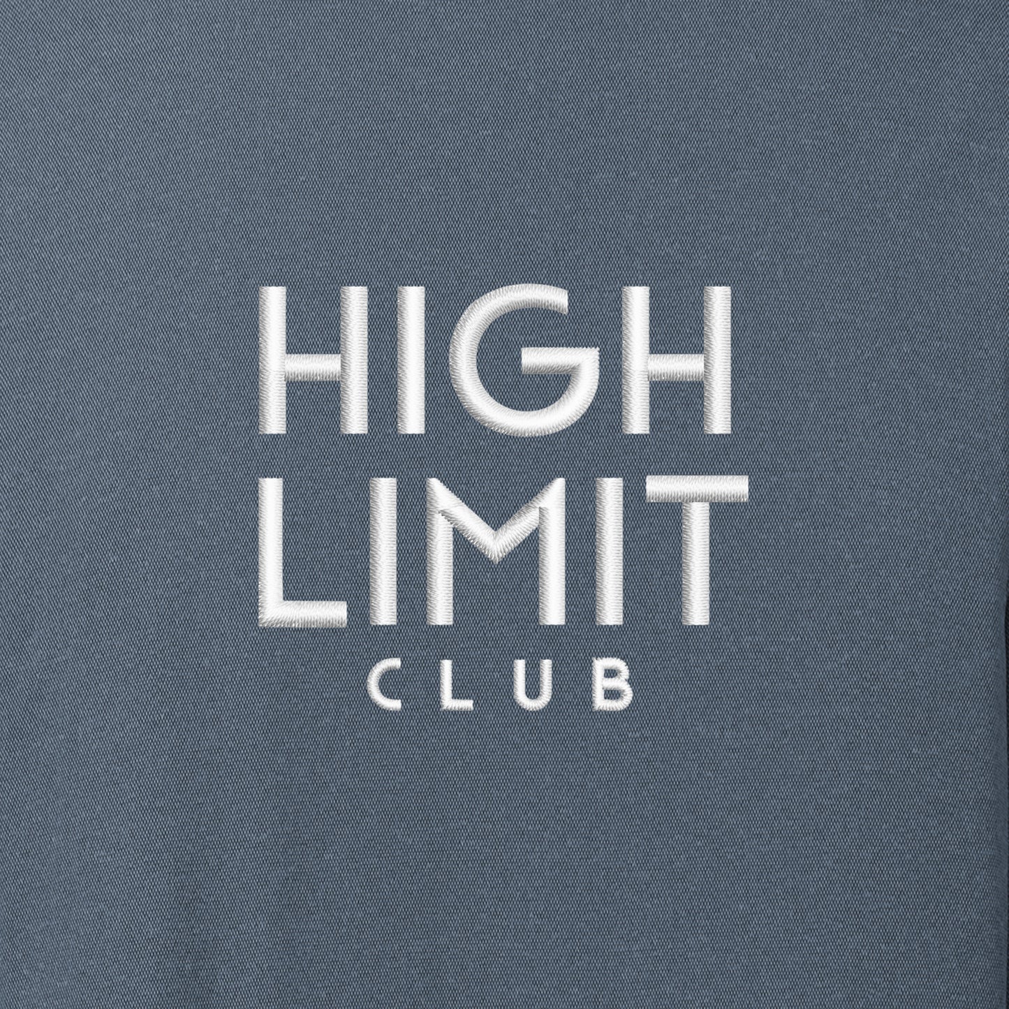 High Limit Club, Stack Logo, Coto Performance 1/4-Zip - Blue