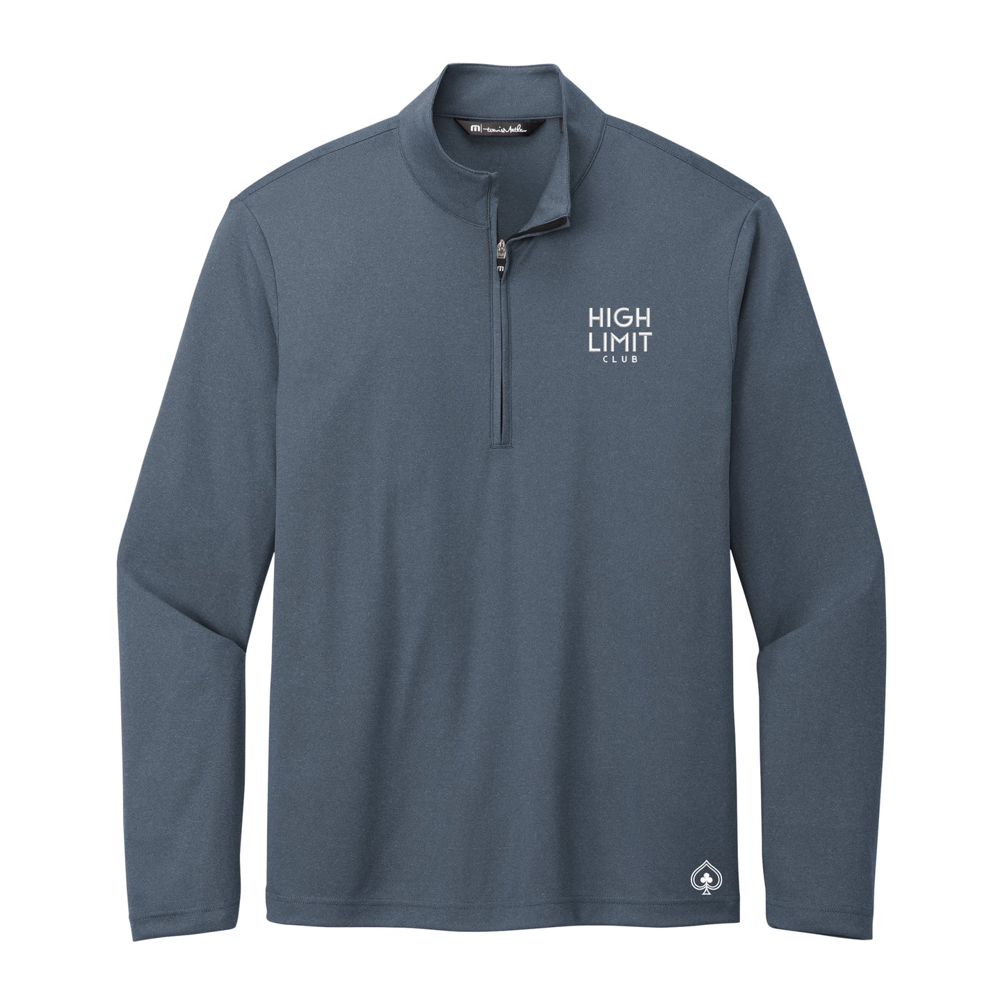 High Limit Club, Stack Logo, Coto Performance 1/4-Zip - Blue