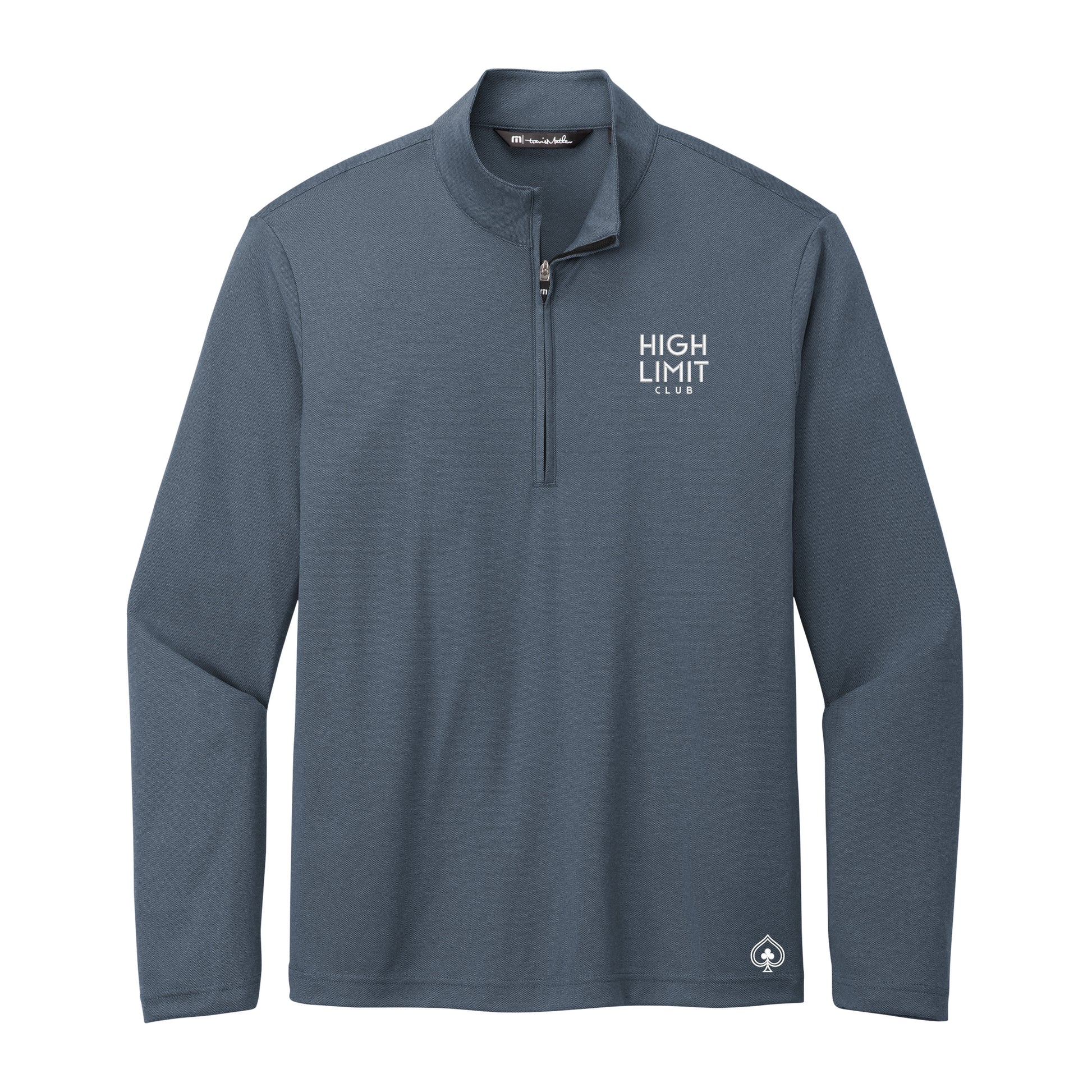 High Limit Club, Stack Logo, Coto Performance 1/4-Zip - Blue