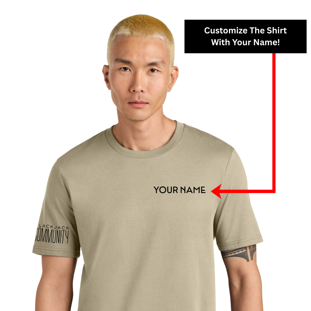 High Limit Club, Blackjack Community, Customizable (Your Name), Unisex Creator 2.0 Tee - Desert